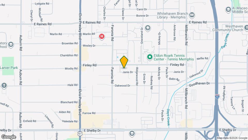 1382 Janis Dr Map and Location Details