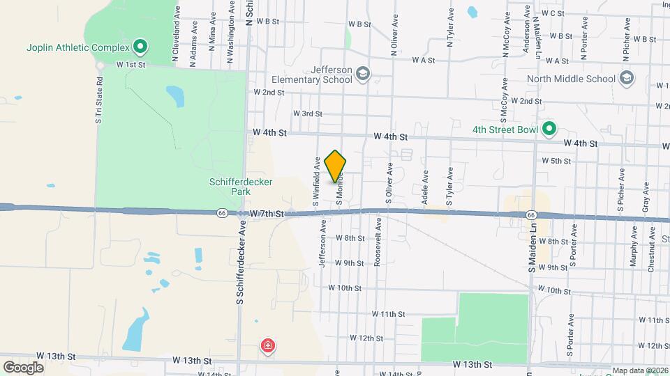 618 S Monroe Ave Map and Location Details