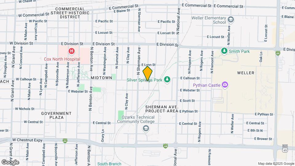 1231 N Texas Ave Map and Location Details