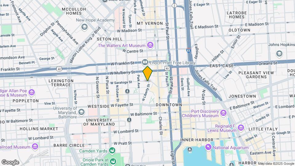 105 W Saratoga St Map and Location Details