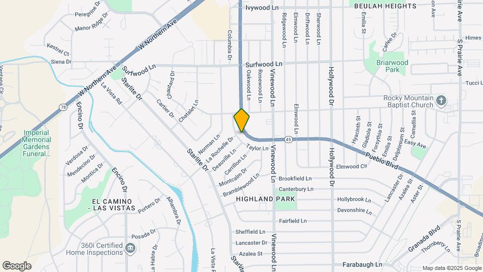 2530 Taylor Ln Mapa y Detalles de la Ubicación