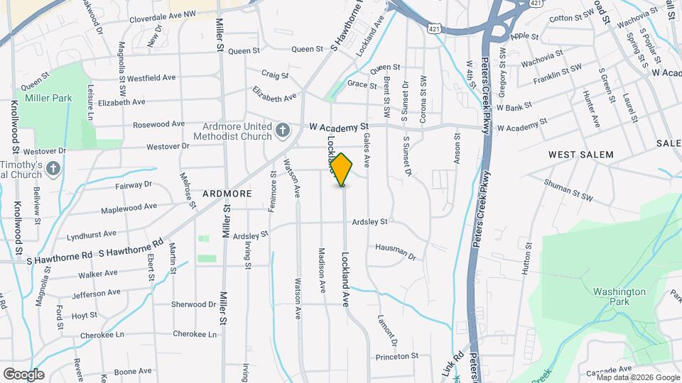 832 Lockland Ave Map and Location Details