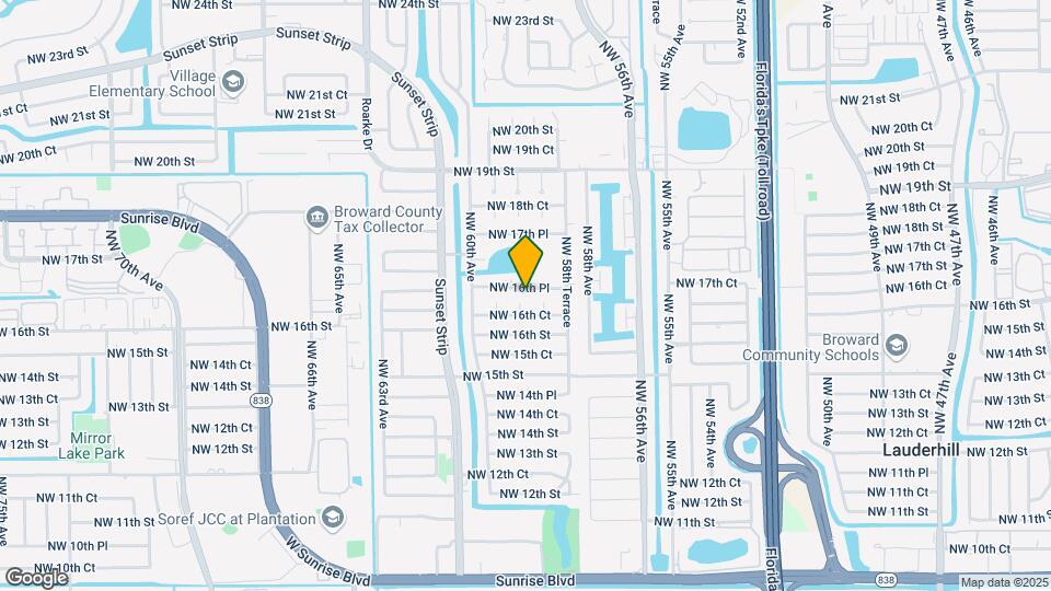 5920 NW 16th Pl Map and Location Details
