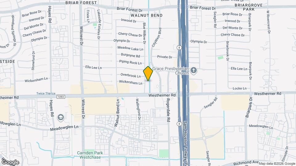 2515 Blue Willow Dr Map and Location Details