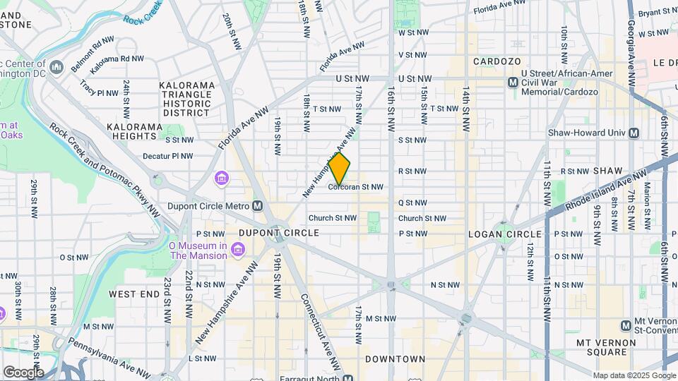 1738 Corcoran St NW Map and Location Details