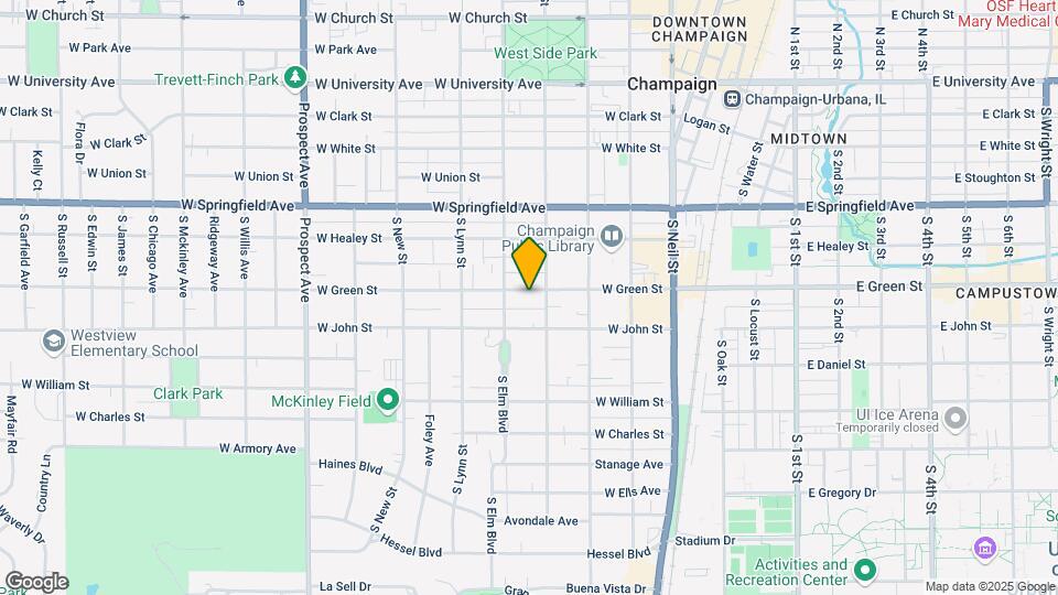 405 W Green St Map and Location Details