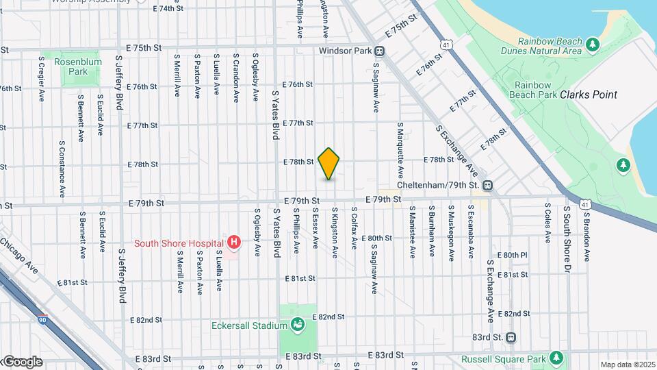 7836 S Kingston Ave Map and Location Details