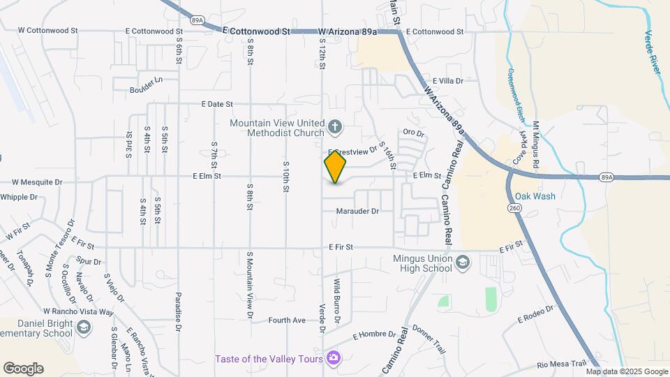 1225 E Elm St Map and Location Details