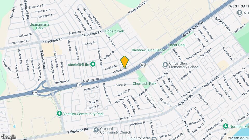 8542 Hollister St Mapa y Detalles de la Ubicación