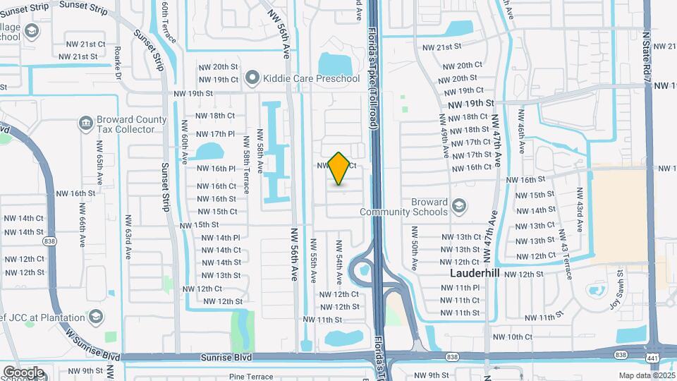 5415 NW 16th Ct Map and Location Details