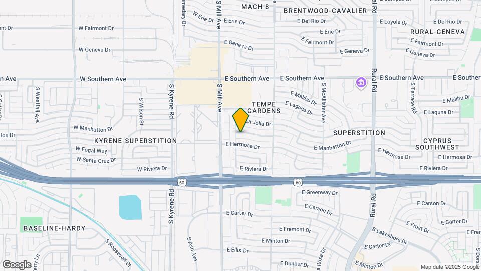 111 E Manhatton Dr Map and Location Details