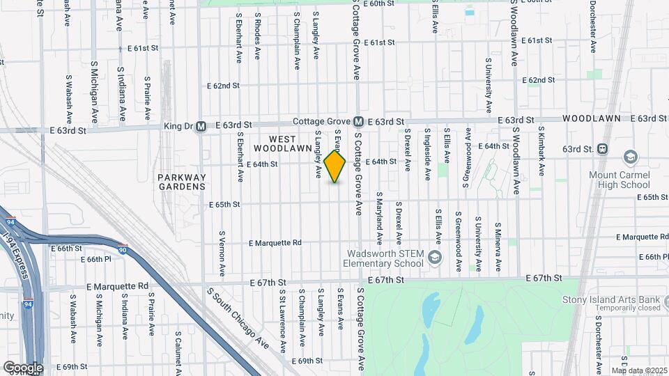 6440 S Evans Ave Mapa y Detalles de la Ubicación