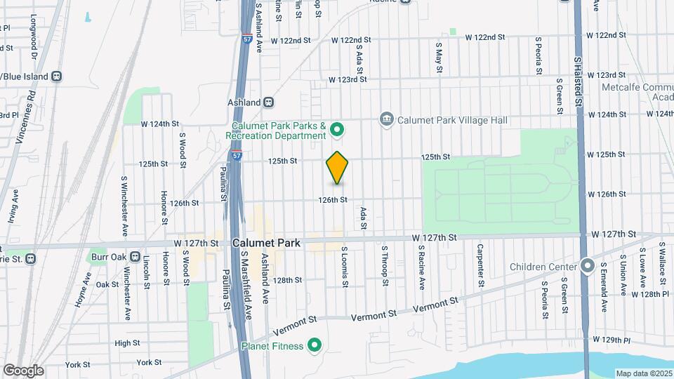 12536 S Loomis St Map and Location Details
