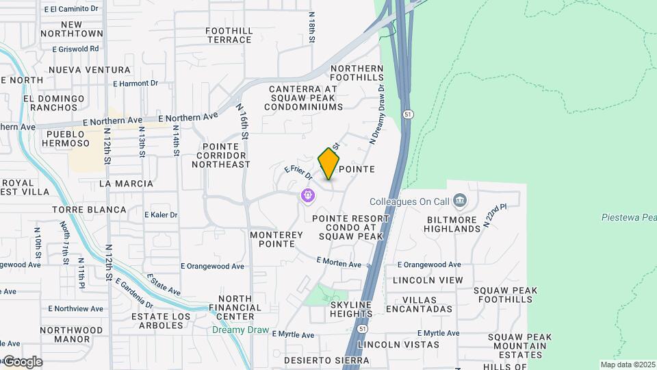 1823 E Hayward Ave Map and Location Details
