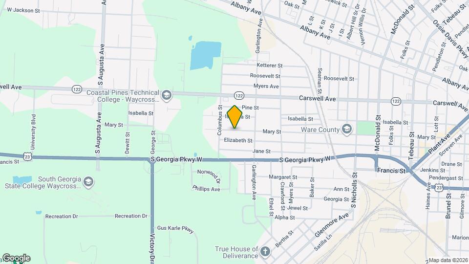 1433 Mary St Map and Location Details