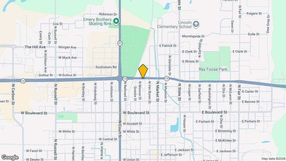 209 W Deyoung St Map and Location Details