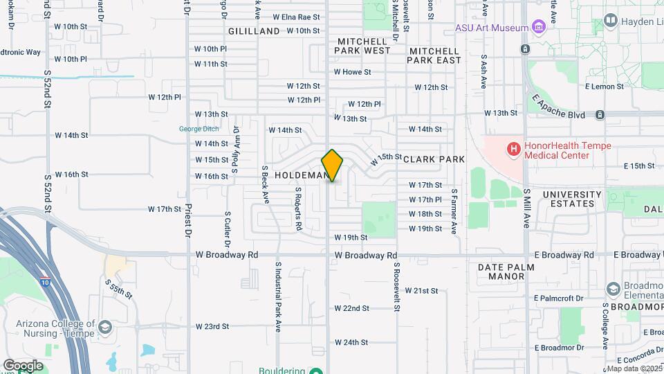 1703 S Hardy Dr Map and Location Details