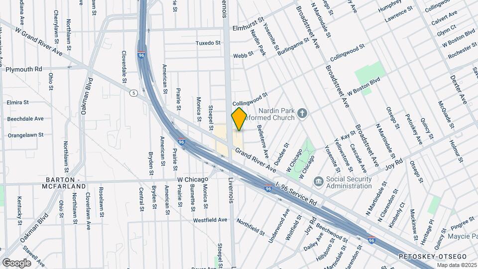 9839 Woodside St Map and Location Details