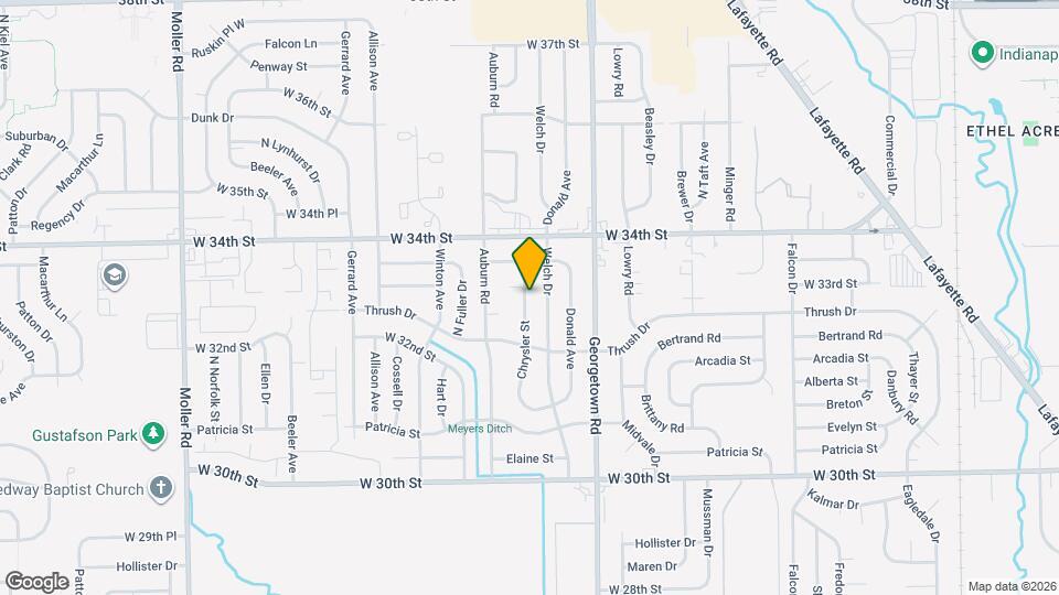 3245 Chrysler St Map and Location Details