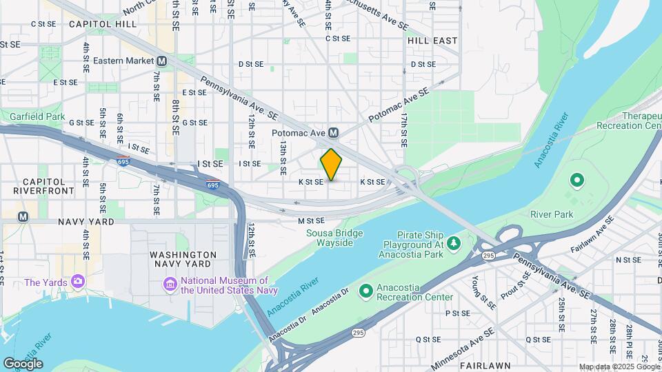 1401 K St SE Map and Location Details