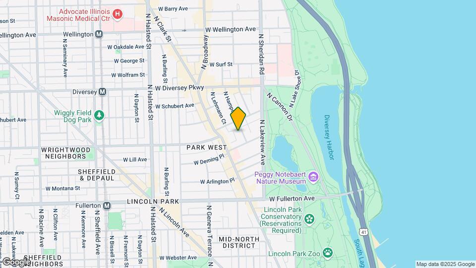 2622 N Hampden Ct, Unit M06B Map and Location Details