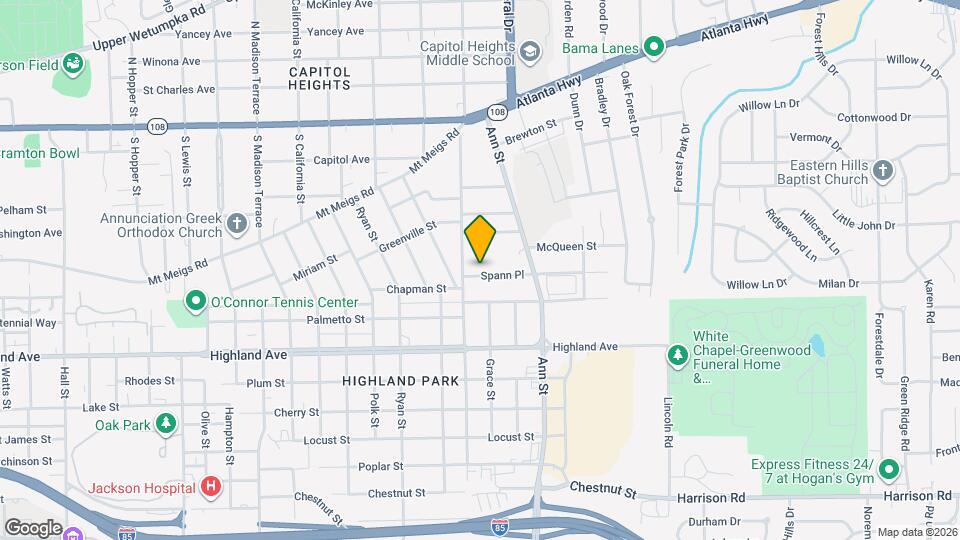 2721 Spann Pl Map and Location Details