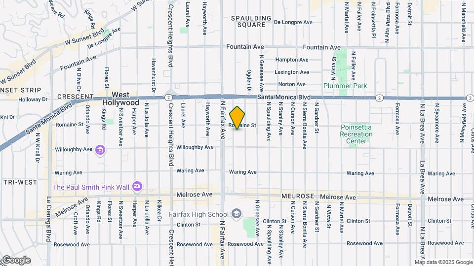 936 N Orange Grove Ave Map and Location Details