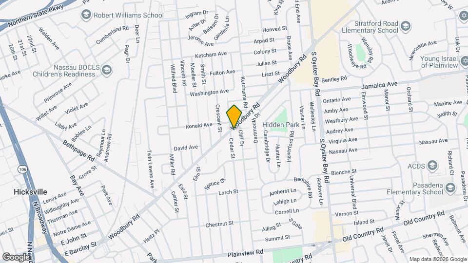 303 Woodbury Rd Map and Location Details