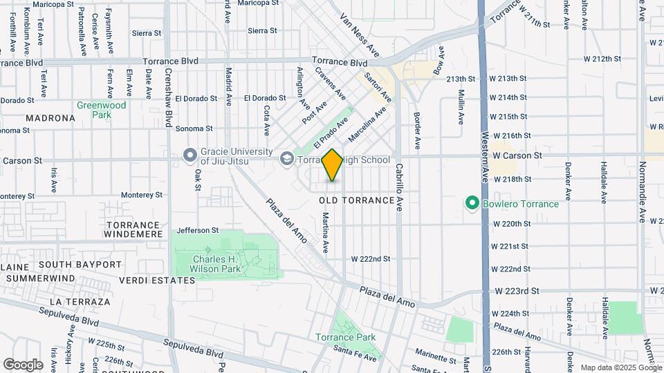 1750 Martina Ave Map and Location Details