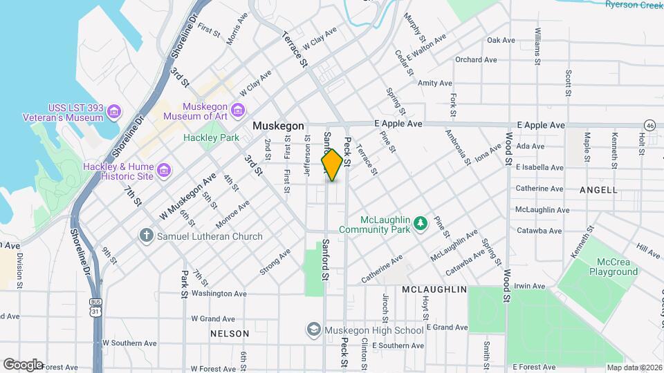 1160 Sanford St Mapa y Detalles de la Ubicación