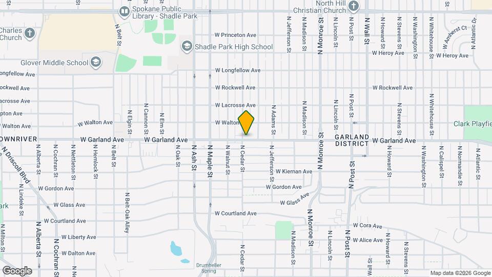 1336 W Garland Ave Map and Location Details