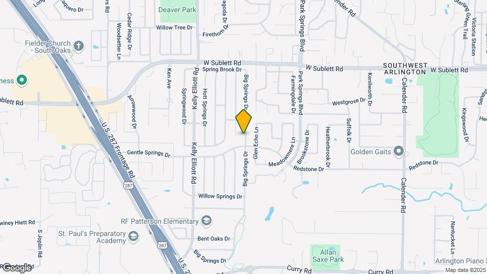 6226 Big Springs Dr Map and Location Details