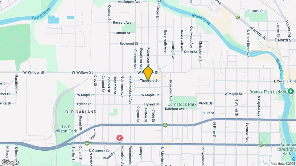 1141 Linwood St Map and Location Details
