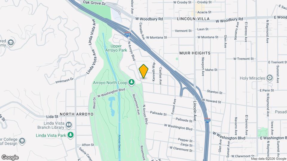 1650 N Arroyo Blvd Map and Location Details