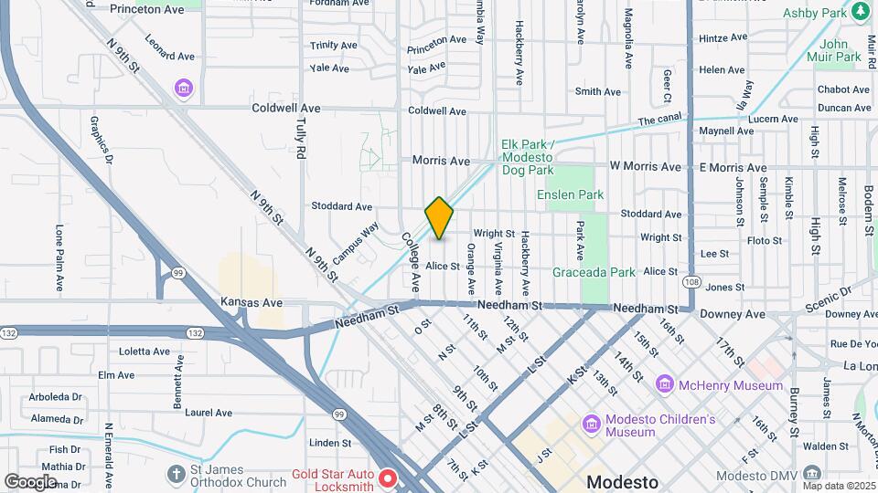 215 Olive Ave Mapa y Detalles de la Ubicación