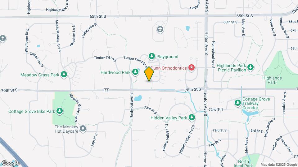 7445 Timber Crest Dr S Map and Location Details