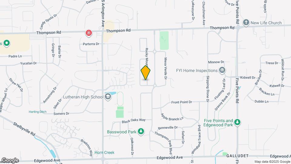 5402 Rocky Mountain Dr Map and Location Details