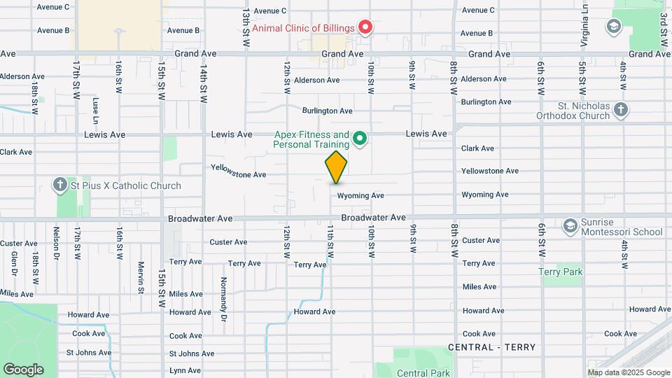1037 Wyoming Ave Map and Location Details