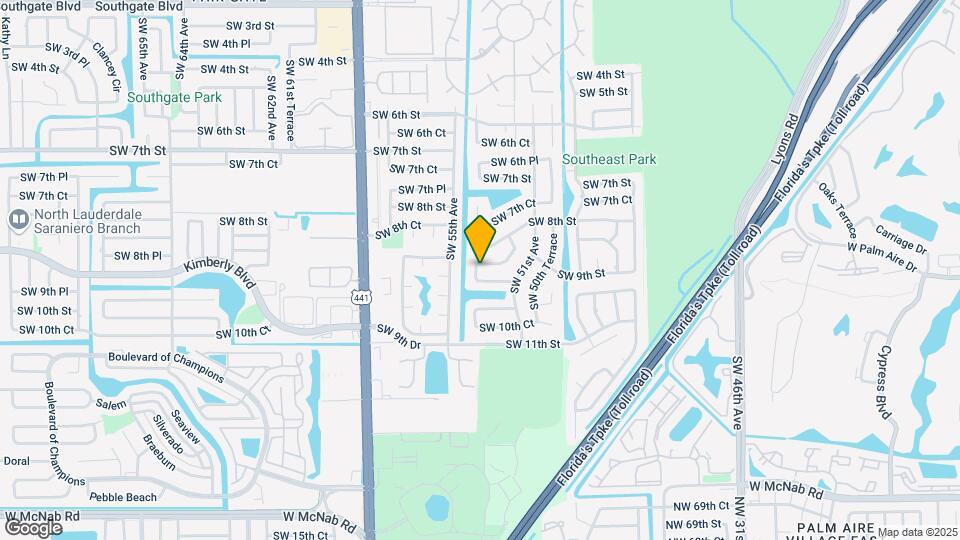 5385 SW 8th Ct Map and Location Details