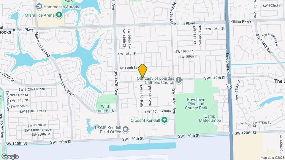 14480 SW 111th Terrace Map and Location Details