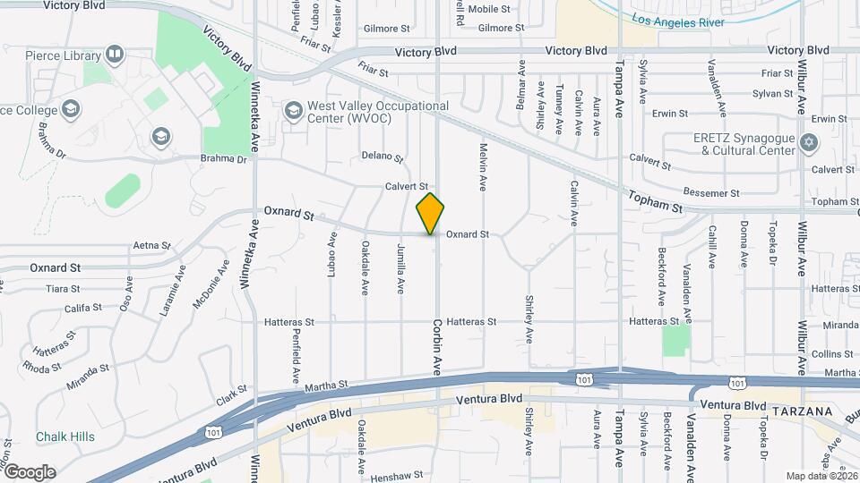 5955 Corbin Ave Map and Location Details