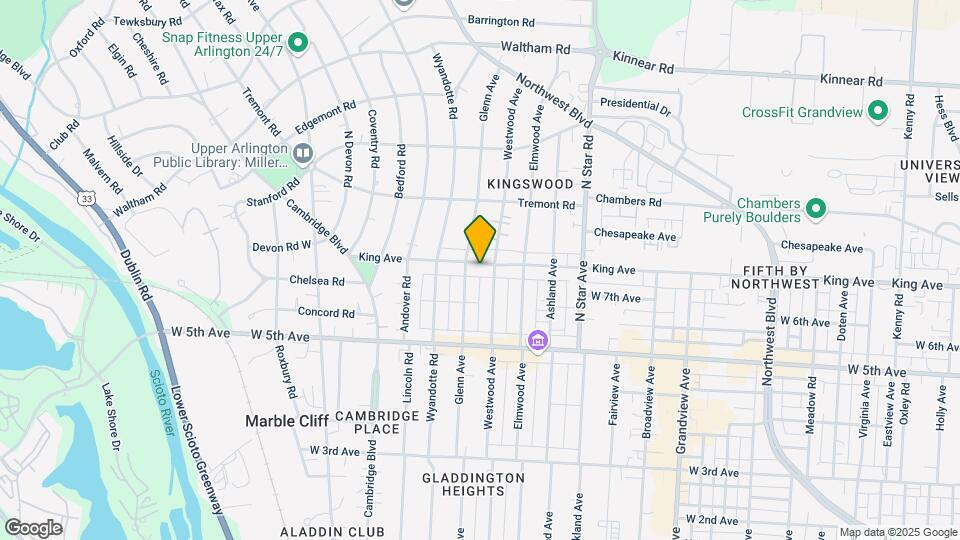 1725 King Ave Map and Location Details