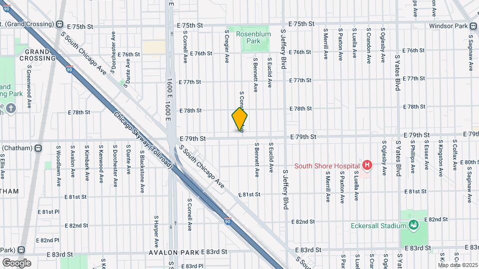 7850 S Constance Ave Map and Location Details