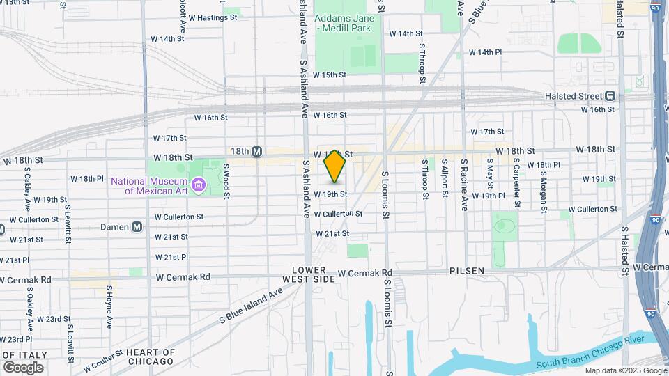 1516 W 19th St Map and Location Details