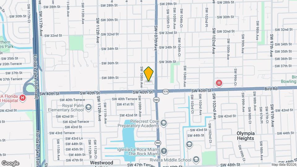 3834 SW 107th Ave Map and Location Details