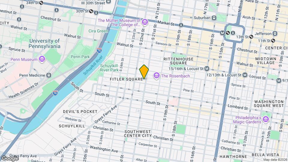 334 S 21st St Map and Location Details