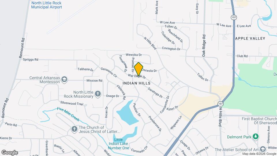 1708 War Eagle Dr Map and Location Details