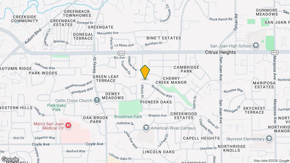 6909 Brookcrest Way Map and Location Details