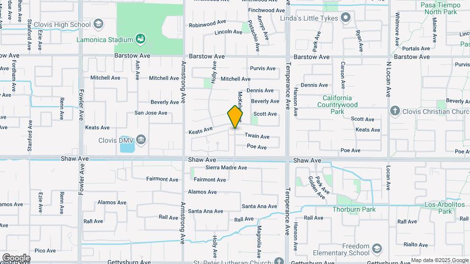 1739 McKelvy Ave Map and Location Details