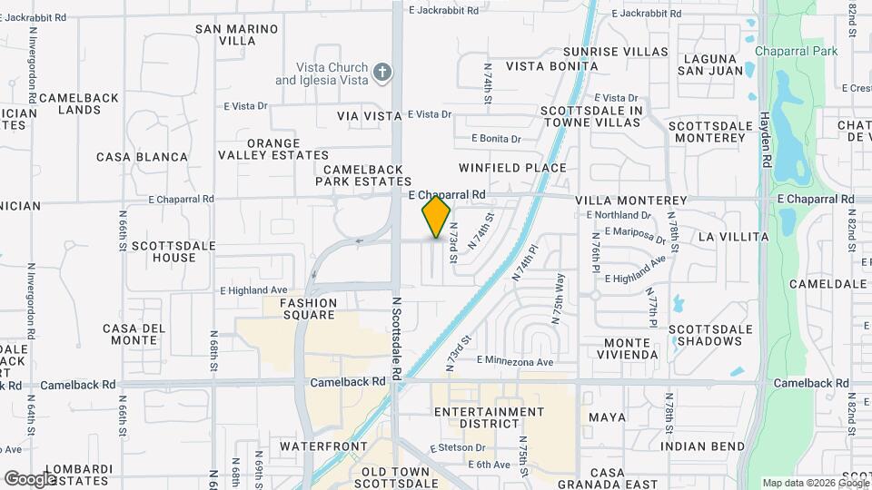 4843 N 72nd Way Map and Location Details